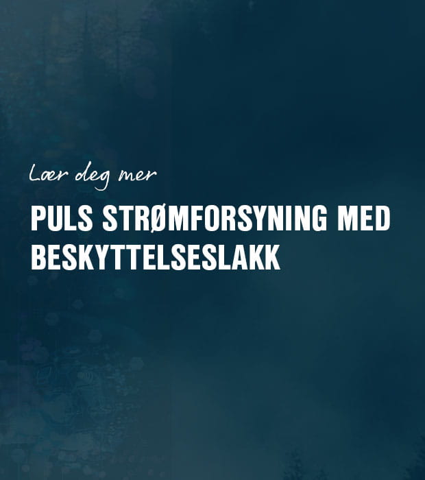 Strømforsyning med beskyttelseslakk