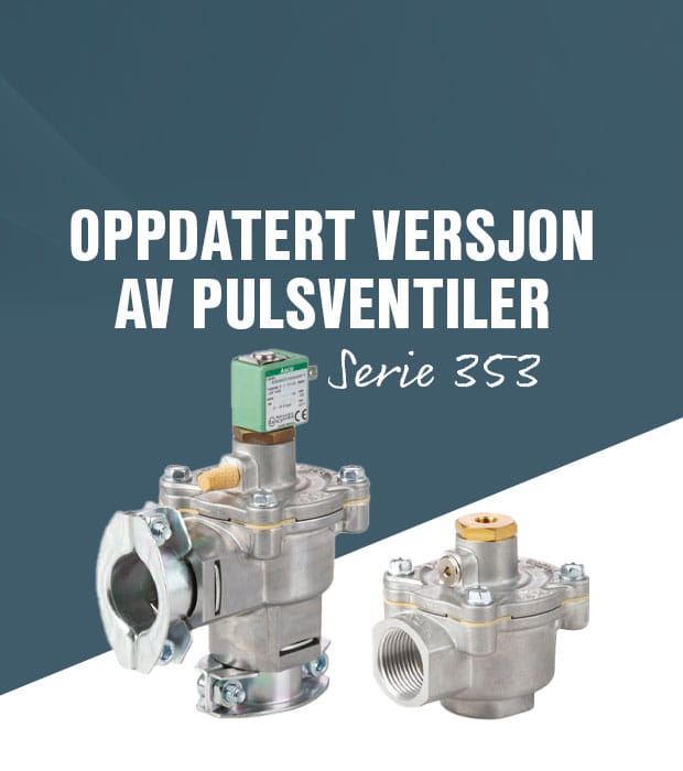 Ny versjon av Pulsventiler fra ASCO Emerson – Serie 353