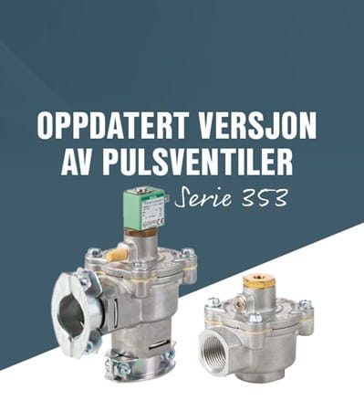 Ny versjon av Pulsventiler fra ASCO Emerson – Serie 353